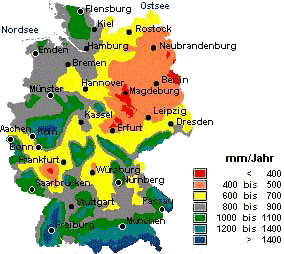 Regenwasserkarte